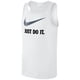 thumbnail image 1 of Camiseta de tirantes Nike Just Do It para hombre blanca pequeña, 1 of 1