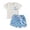 2-White, variant on Toddler Baby Boys 4th of July Outfit Set, Patriotic Star and Stripe T-Shirt with Solid Shorts, Toddler Independence Day Outfit Gentleman suit (Sizes 12M-5T)