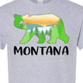 thumbnail image 4 of Inktastic Montana Lake and Trees in Bear Silhouette T-Shirt, 4 of 5