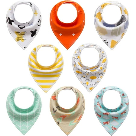 Baby Bandana Drool Bibs for Newborn Baby, Boys, Girls, Baby Unisex 100% Cotton Bibs Soft and Absorbent