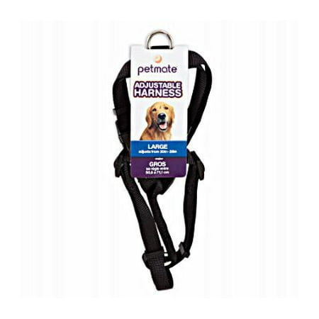 New Petmate 19314 3/4 By 20 To 30 Inch Adjustable Black Harness,1 Each
