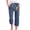 Navy—Capri Pants for Women, variant on Cotton Linen Capri Pants for Women Casual Summer Beer Graphic Drawstring Capris Loose Fit Wide Leg Crop Trousers with Pockets Navy L
