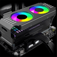 thumbnail image 6 of Computer RAM Memory Module Cooler PC DDR4 DDR5 Overlock Dual ARGB Sync PWM Fans Aluminium RGB Cooling Radiator(B), 6 of 7