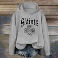 thumbnail image 2 of WZXFASHION Letter Print St. Pa’S Day Personality Hooded Sweatshirt Spring Savings Clearance cropped pullover sweater, 2 of 4
