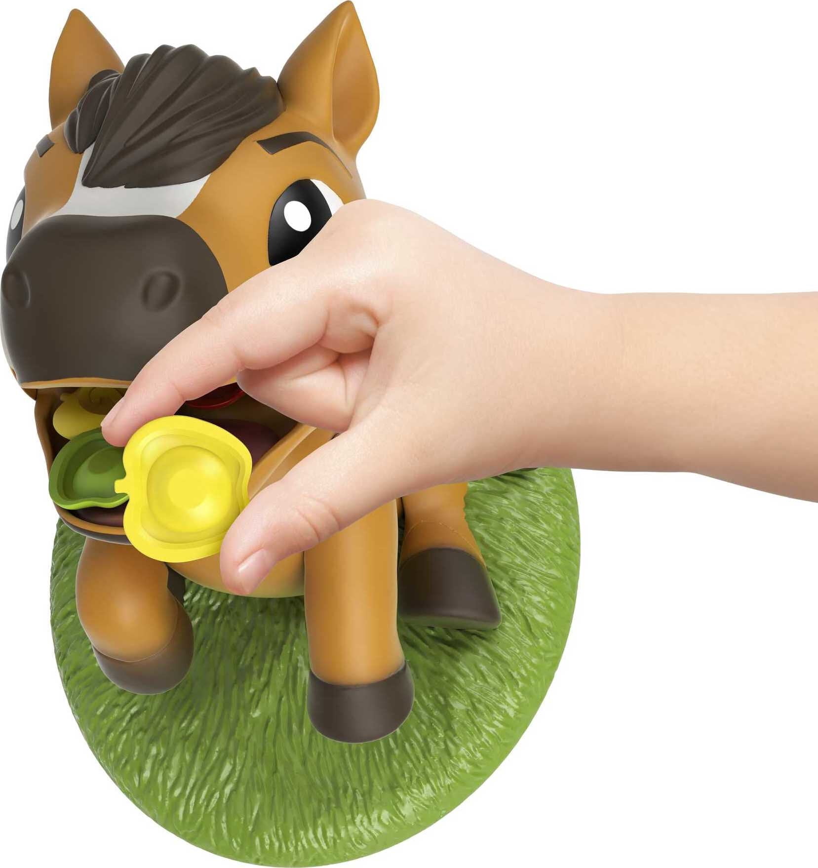 Dreamworks Spirit Untamed Spirit Stackin' Apples Kids Game, Treat Stacking Game with Hungry Horse