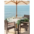 thumbnail image 2 of Easter Outdoor Tablecloth - 60x60 Inch Square Dining Table Cover, Country Spring Rabbit Botanical Eucalyptus Leaves Waterproof Outdoor Table Cloth with Umbrella Hole & Zipper for Picnic/Patio/Party, 2 of 7