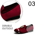 thumbnail image 4 of JITAI Mens Dress Tuxedo Shoes for Men Slip-on Loafers Red Size 12, 4 of 6