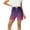 Purple, variant on HUJlwoi Shorts for Women Trendy Gradient High Waisted Sweat Shorts for Workout Comfortable Soft Shorts Summer Lounge Clothes