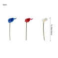 thumbnail image 3 of Kbndieu 4 of July Decor Fake Flowers Indoor, Red White and Blue Artificial Silk Flowers, Patriotic Memorial Flowers Independence Day Decor for Floral Arrangement Table Centerpieces, 3 of 7