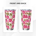 thumbnail image 3 of Salouo Rose Flowers Print 20oz Tumbler with Lid,Stainless Steel Vacuum Insulated Tumbler Durable Insulated Coffee Mug Thermal Cup with Splash Proof Sliding Lid-Without Straw, 3 of 8