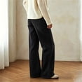 thumbnail image 6 of Miqool Wide Leg Jeans for Women Trendy Pleated High Waisted Drawstring Tie Elastic Waist Stretchy Denim Pants Trouser Jeans with Pockets, 6 of 7