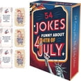 thumbnail image 2 of Independence Day Joke Cards Set of 54 - Hilarious Patriotic Puns for Adults, Funny Gags for 4th of July Parties, Father's Day, Birthday & Christmas Gifts for Dad, Grandfather & Family Gatherings, 2 of 6