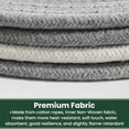 thumbnail image 6 of 7 Inch Trivets for Hot Dishes,Hot Pots and Pans,Thick Heat Large Coaster,Multifunctional Hot Pads fo Multicolor cotton rope, 6 of 7