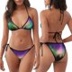 thumbnail image 3 of Fotbe Northern Lights Traje de Baño para Mujer de Dos Piezas – Bikini Sexy de Tirantes Tipo Halter con Diseño Triangular, 3 of 6