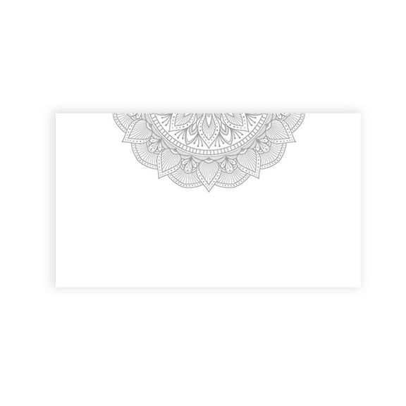 Koyal Wholesale Gray Elegant Ornate Place Cards for Wedding Party Tables, Seating Name Place Cards for Holders, 60 Pack