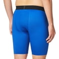thumbnail image 2 of Hanes Mens Sport Performance Compression Shorts, M, Awesome Blue/Ebony, 2 of 2
