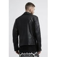 thumbnail image 2 of Leather Motorcycle Jacket Black Motorcycle Jacket Mens Leather Riding Jacket Motorcycle Jackets For Men Black Leather Motorcycle Jacket size XS, 2 of 5