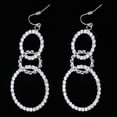 thumbnail image 1 of Pendientes nupciales de boda Fernando de plata con diamante artificial para mujer, 1 of 8