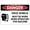 Warning Sign 1, variant on Danger Flammable Gas Sign - 8"x12" Metal Tin Safety Warning Sign with GHS Symbol for Gas Line
