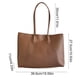 thumbnail image 3 of Bolso tote de piel para mujer | Bolso de hombro con bolsillo con cremallera para el trabajo, viajes y uso diario., 3 of 6