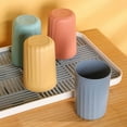 thumbnail image 5 of Fatty Farmer reusable dishwasher safe straw cups, plastic stackable water cups (4 pink), 5 of 5