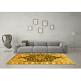 thumbnail image 3 of Ahgly Company Machine Washable Indoor Rectangle Geometric Yellow Traditional Area Rugs, 7' x 10', 3 of 4