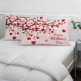 thumbnail image 3 of Mother's Day Pillow Covers, Linen Long Throw Pillow Case, Romance Love Tree Branches Pink Holiday Pillow Protector Decorative Cushion Cover for Living Room/Bedroom 12" x 20", 3 of 8