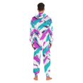 thumbnail image 4 of FORMRS Onesies Pajama for Adults Unisex Hoodie Winter Jumpsuit One Piece Sleepwear, Sizes S-2XL, Abstract Drawing, 4 of 7