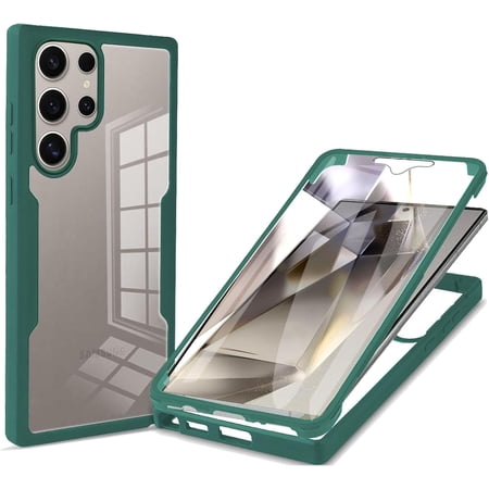 REQO for Galaxy S26 Case, [Built-in Screen Protector] [Military Grade Shockproof] 360° Full Body Clear Rugged Protective Case Cover for Samsung Galaxy S26
