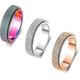thumbnail image 1 of Anillo de acero inoxidable de titanio para hombre, talla 9, ancho: 6 mm, 3 colores, 1 of 4