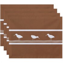 Simply Daisy 18" x 14" Birdwalk Animal Print Placemats, Set of 4