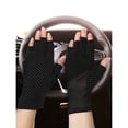 thumbnail image 7 of HOMEIORA Sun Gloves for Women UV Protection Fingerless Non Slip Sunscreen Driving Gloves for Summer Outdoor - Black, 1 Pair, 7 of 7