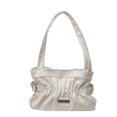 thumbnail image 1 of Bolso de mano informal de PU para mujer bolso de axila elegante de Color sólido para vacaciones de fiesta, 1 of 9