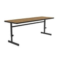 thumbnail image 3 of Correll Adjustable Height Deluxe High-Pressure Top Computer/Student Desks , 24x60", RECTANGULAR, MEDIUM OAK, BLACK, 3 of 7