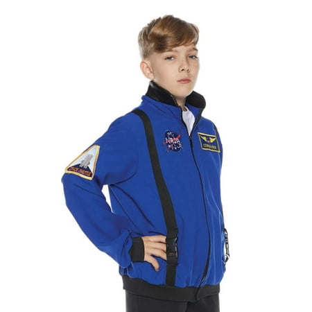 Blue Astronaut Jacket Child Costume Small