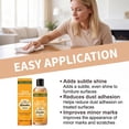 thumbnail image 5 of Multi Purpose Wood Seasoning Beeswax, Furniture Cleaner and Protector, Deep Nourishing Polish for All Wooden Surfaces, No Greasy Residue,3.38 fl oz, 5 of 6