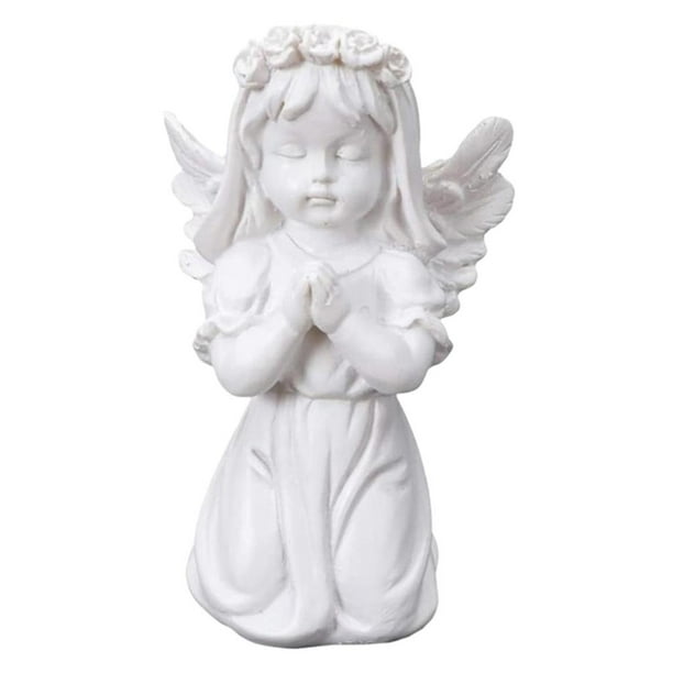 Estatua de ángel para decoración de interiores y exteriores, regalo de boda, regalo religioso. niña de oración