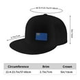 thumbnail image 2 of DouZhe Flat Brim Cap Snapback Hat, Nevada State Flag Prints Adjustable Black Adult Baseball Cap, 2 of 6