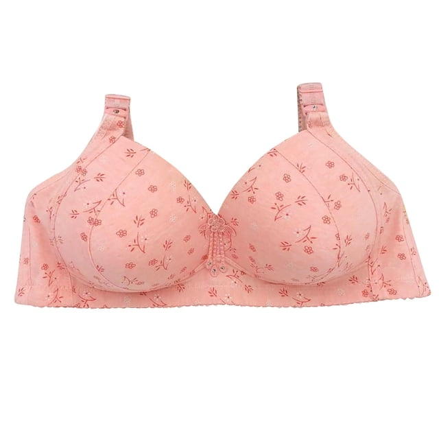 Timegard Bras for Womens Plus Size Wireless Adjustable Strap Comfy Underwear Everyday Bras with Support