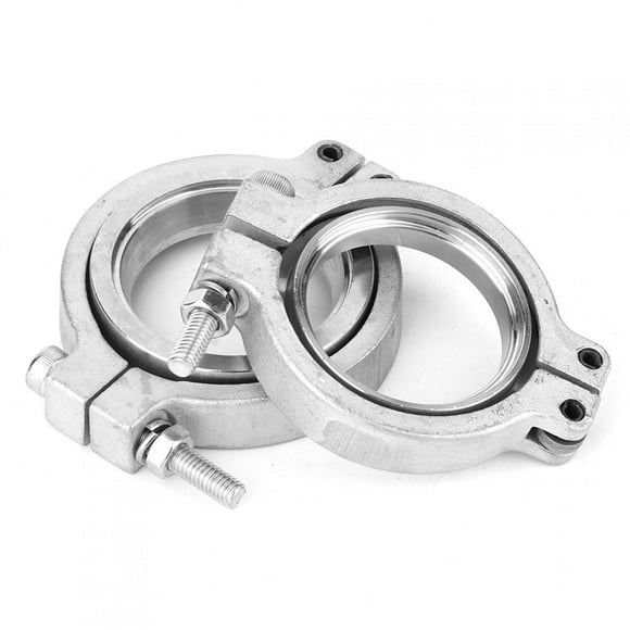 Wastegate V Band Clamp Set 1.7in Wastegate V Band Flang Clamp Kit Set Practical Accessory Replacement