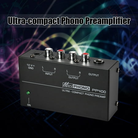 Ultra-compact Phono Preamp Preamplifier with RCA 1/4