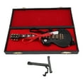 thumbnail image 2 of Guitare Électrique Miniature, Modèle de Guitare Électrique Miniature en Bois Réaliste Polyvalent de 18 cm avec Support et Étui pour Cadeau Collection, 2 of 7