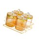 thumbnail image 5 of Tarros de frutos secos con tapa, caja de almacenamiento de alimentos para bodas, dulces de nueces Ámbar 4 cuadrículas, 5 of 9