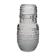 thumbnail image 2 of Jarra de Vidrio con Vaso, Diseño Círculos con Textura en Relieve, Mesa de Noche, Perfecto para Agua, Jugos o Infusiones, Capacidad 577 ml/ 207 ml, 2 of 11
