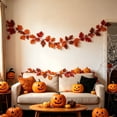 thumbnail image 3 of Yyuenw 78.74in Artificial Maple Leaf Fall Garland Hanging Vine, Autumn Foliage Decor for Halloween Thanksgiving Fireplace Door Indoor Outdoor Home Decor, 3 of 9
