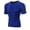 Blue, variant on Fymall Men's Quick Dry Short Sleeve Compression Shirt Stretch Athletic Base Layer Top Sports Workout Rash Guard T-Shirts