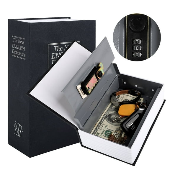 MyMealivos Diversion Book Safe with Combination Lock(2.2''D*4.6''W*7''H), Dictionary Money Hiding Box