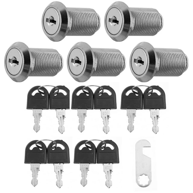 Shisuyan 5pcs Security Mailbox Locks Letter Box Locks Cupboard Lock Drawer Locks