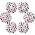 thumbnail image 3 of SKYSONIC Happy Independence Day Round Placemats for Dining Table Non-Slip Heat-Resistant Polyester Table Mats Set of 1 Washable Table Mats for Kitchen Dining Table Decoration (1198), 3 of 7