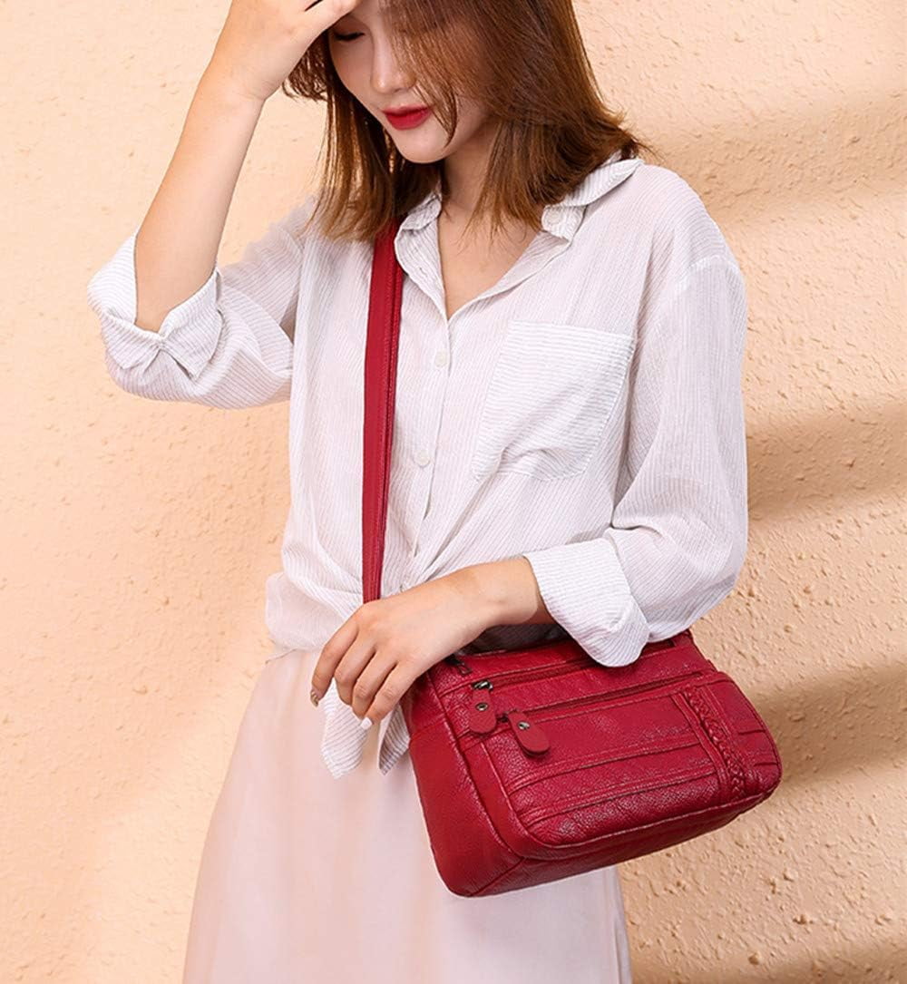 Shoulder Bag for Women, Soft PU Leather Purses with Multi Pockets Crossbody Bag Pocketbooks for Daily Use Travel